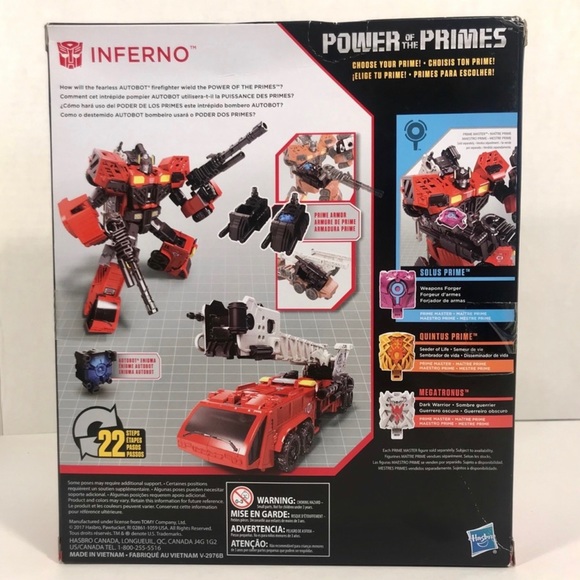 Transformers Hasbro Power of the Primes Voyagers Class Inferno! - Picture 3 of 3